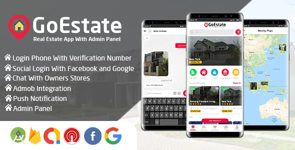 GoEstate - Real Estate App With Admin Panel