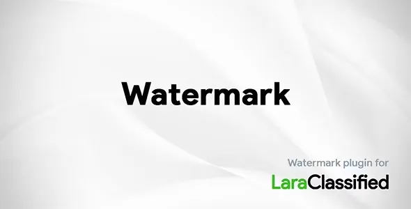 Watermark add-on for LaraClassified v1.6