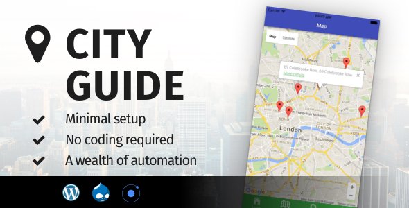 City Guide Ionic - Full Application with Firebase backend