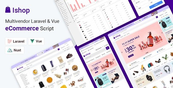 Ishop v5.0.4 - Multivendor Laravel & Vue eCommerce CMS - nulled