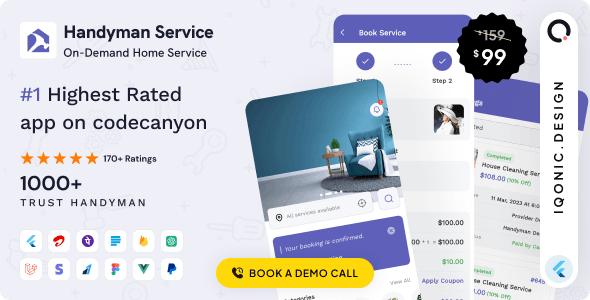 Handyman Service v11.5.3 - On-Demand Home Service Flutter App with Complete Solution + ChatGPT