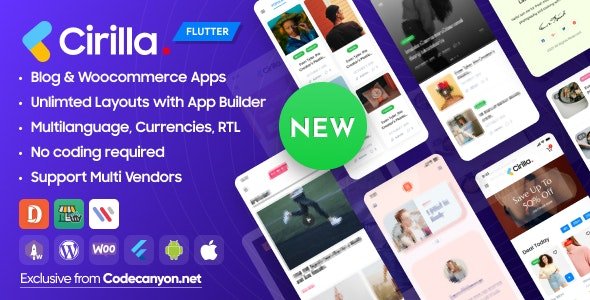 Cirilla v4.2.7 - Multipurpose Flutter App For Wordpress & Woocommerce