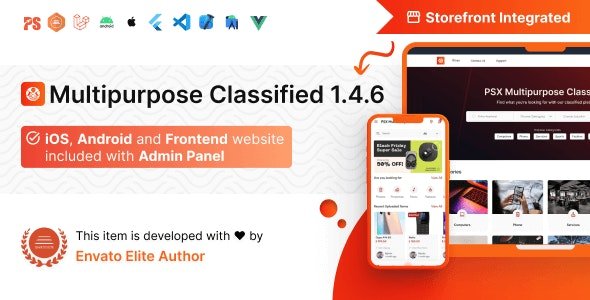 PSX v1.4.6 - Multipurpose Classified Flutter App with Frontend and Admin Panel