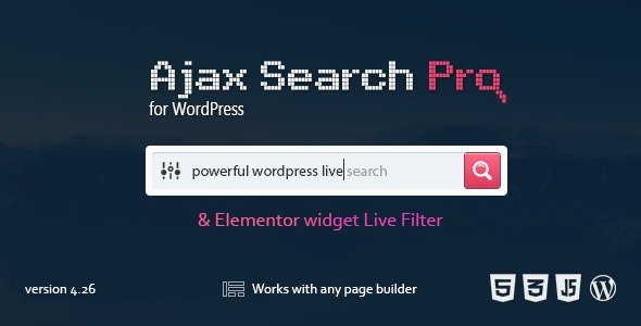 Ajax Search Pro for WordPress v4.26.12