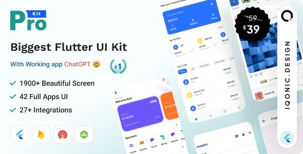 ProKit v5.12.0 - Best Selling Flutter UI Kit