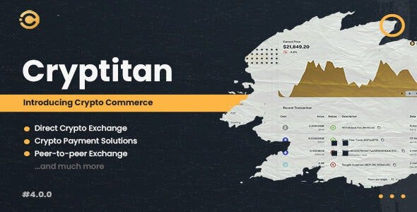 Cryptitan v4.0.0 - Multi-featured Crypto Software & Digital Marketplace