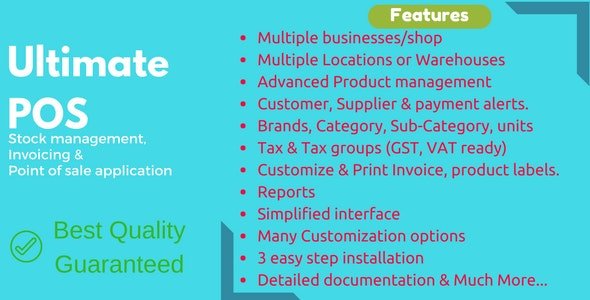 Ultimate POS v6.2 - Best ERP, Stock Management, Point of Sale & Invoicing application - nulled