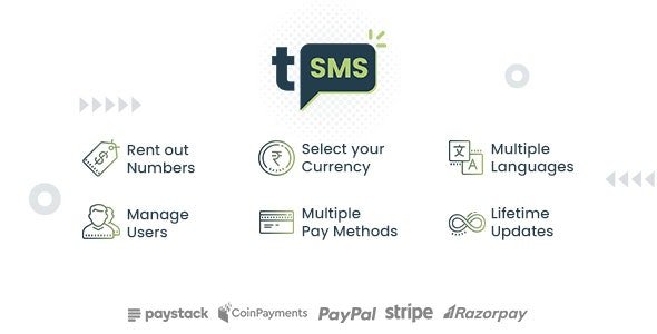 tSMS - Temporary SMS Receiving System - SaaS - Rent out Numbers - v2.8.2