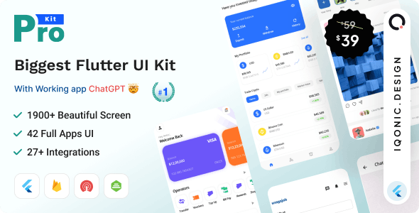 ProKit v6.7.0 - Best Selling Flutter UI Kit