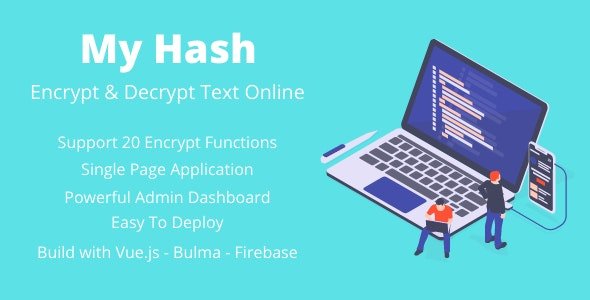 MyHash v2.0 - Encrypt & Decrypt Text Online - Firebase Version (Production Ready)