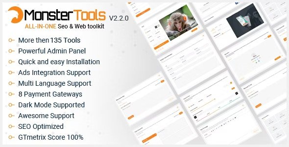 MonsterTools - The All-in-One SEO & Web Toolkit, like a Swiss Army Knife - v3.1.0