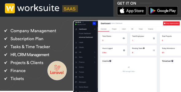Worksuite Saas v5.5.07 - Project Management System - nulled