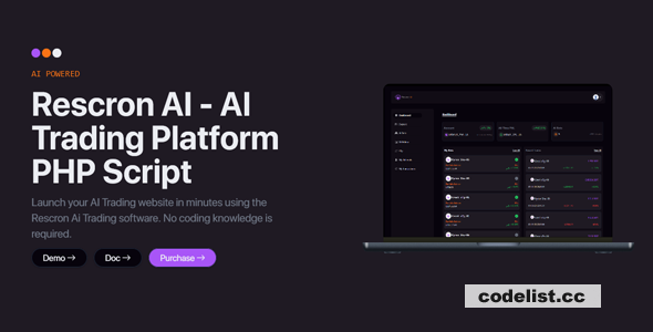 Rescron AI v5.2.0 - AI Trading Platform PHP Script - nulled