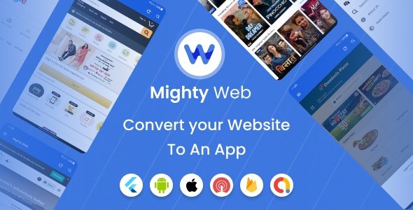 MightyWeb Webview v26.0 - Web to App Convertor (Flutter + Admin Panel)